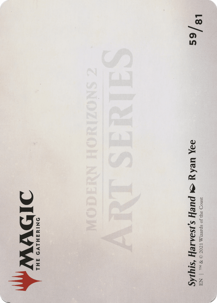Sythis, Harvest's Hand // Sythis, Harvest's Hand (AMH2-059) - Modern Horizons 2 Art Series (Borderless) Foil