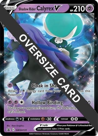 Shadow Rider Calyrex V SWSH131 SWSH131- Jumbo Cards Holofoil