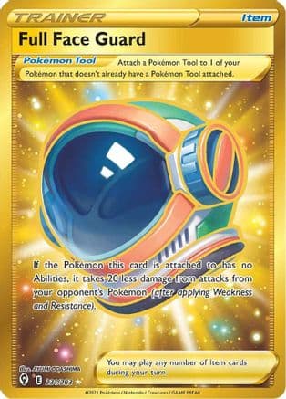 Full Face Guard (Secret) 231  - Holofoil SWSH07 Evolving Skies - Secret Rare