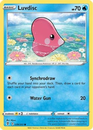 Luvdisc 039/203 - SWSH07 Evolving Skies