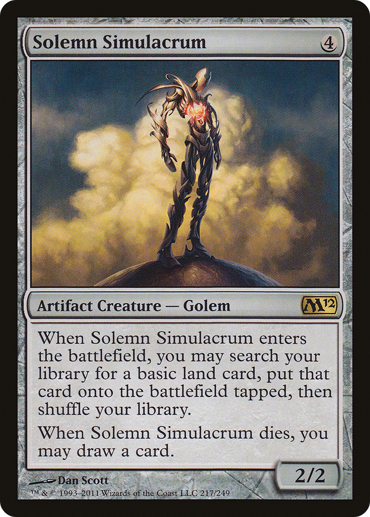 Solemn Simulacrum [Magic 2012] Foil