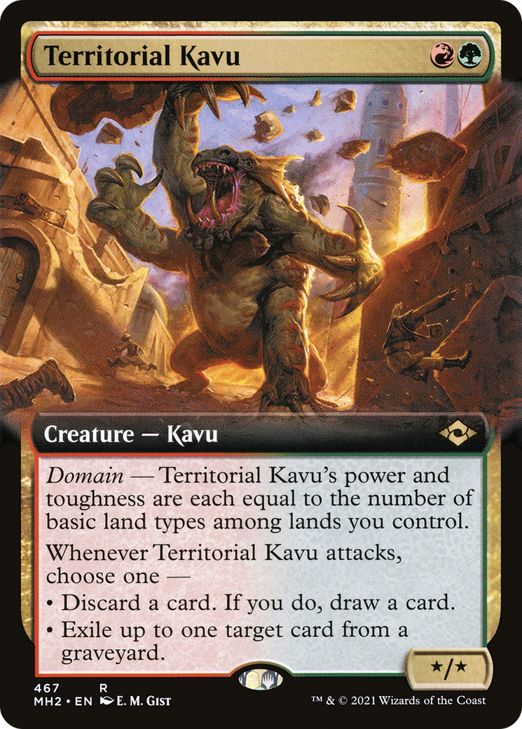 Territorial Kavu (Extended Art) [Modern Horizons 2] Foil