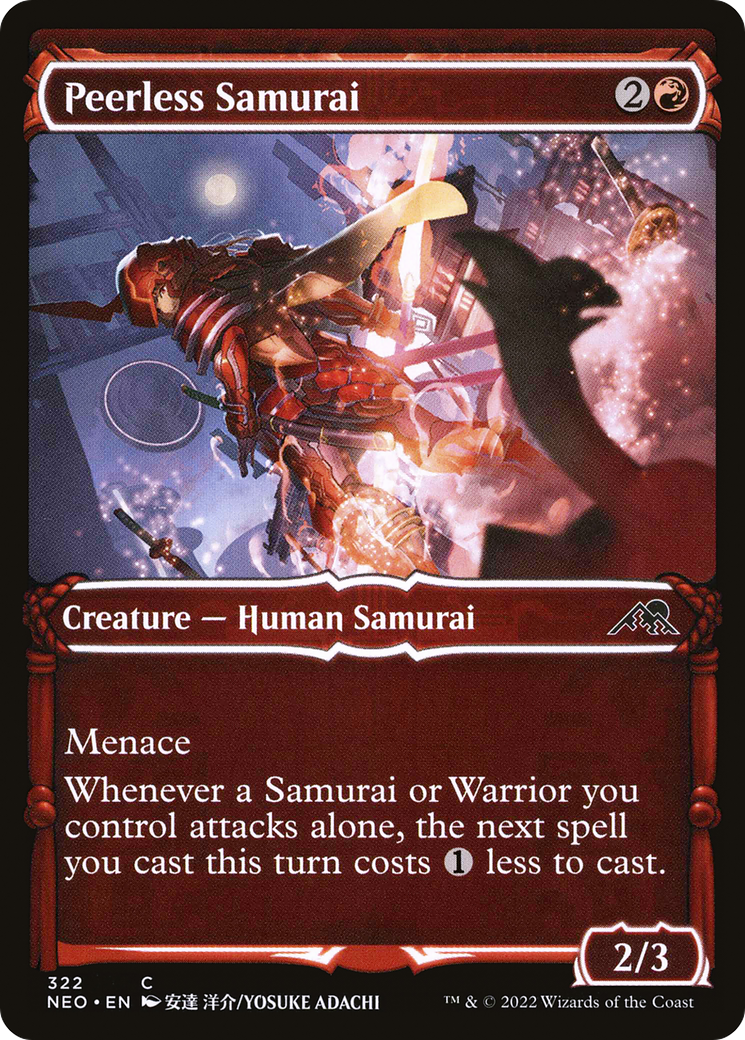 Peerless Samurai (Showcase Samurai) [Kamigawa: Neon Dynasty] Foil