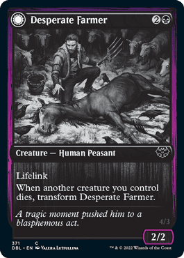 Desperate Farmer // Depraved Harvester [Innistrad: Double Feature] Foil
