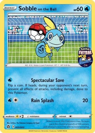 Sobble on the Ball (Pokemon Futsal) 005/005  Miscellaneous Cards & Products - Promo