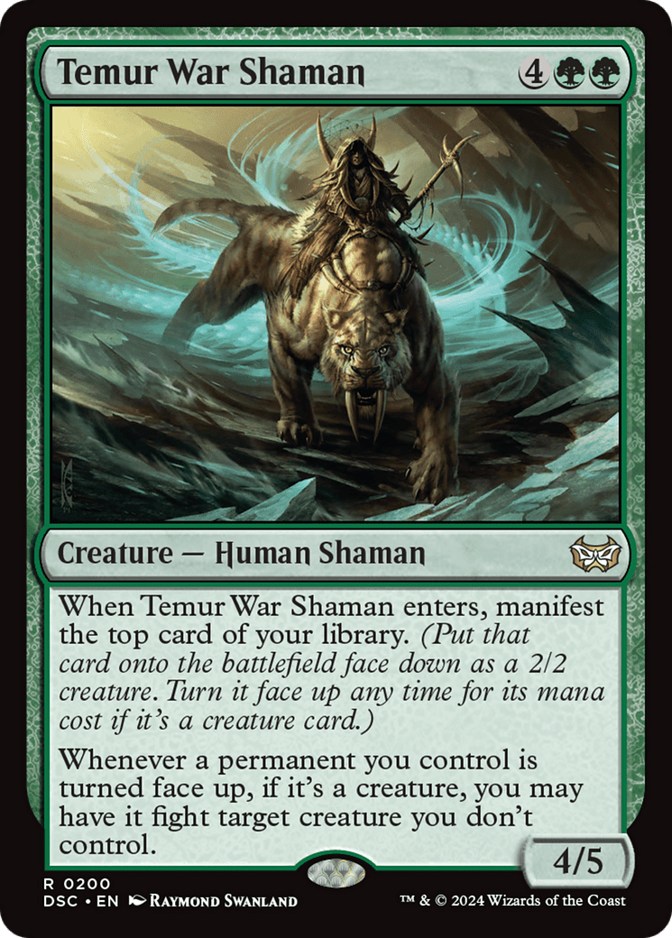 Temur War Shaman [Duskmourn: House of Horror Commander]