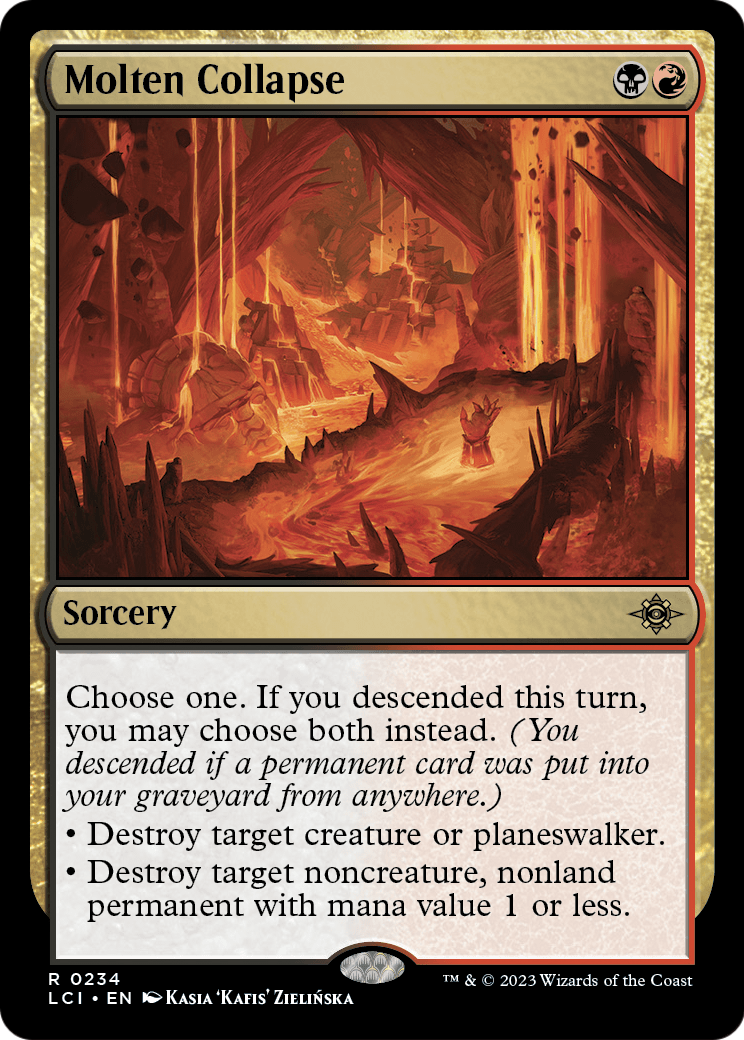 Molten Collapse [The Lost Caverns of Ixalan] Foil