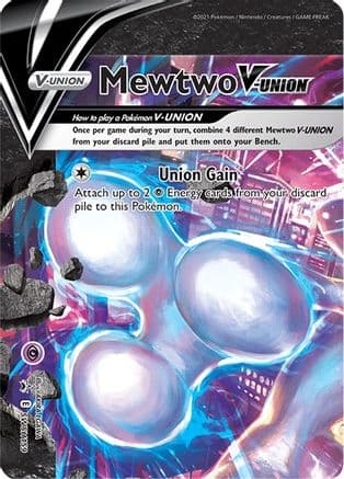 Mewtwo V-UNION SWSH159 SWSH159/307 - SWSH Sword & Shield Promo Cards Holofoil