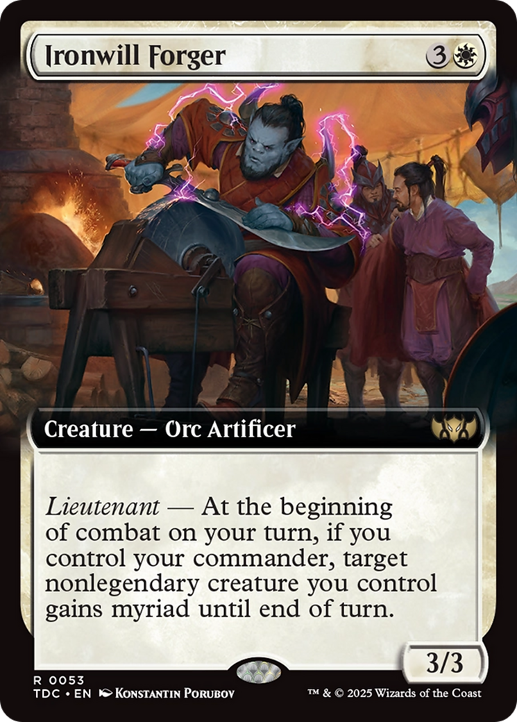 Ironwill Forger (Extended Art) (053) [Commander: Tarkir: Dragonstorm]