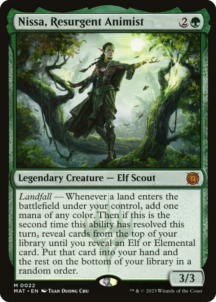 Nissa, Resurgent Animist [March of the Machine: The Aftermath] Foil