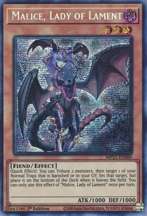 Malice, Lady of Lament [MP21-EN060] Prismatic Secret Rare