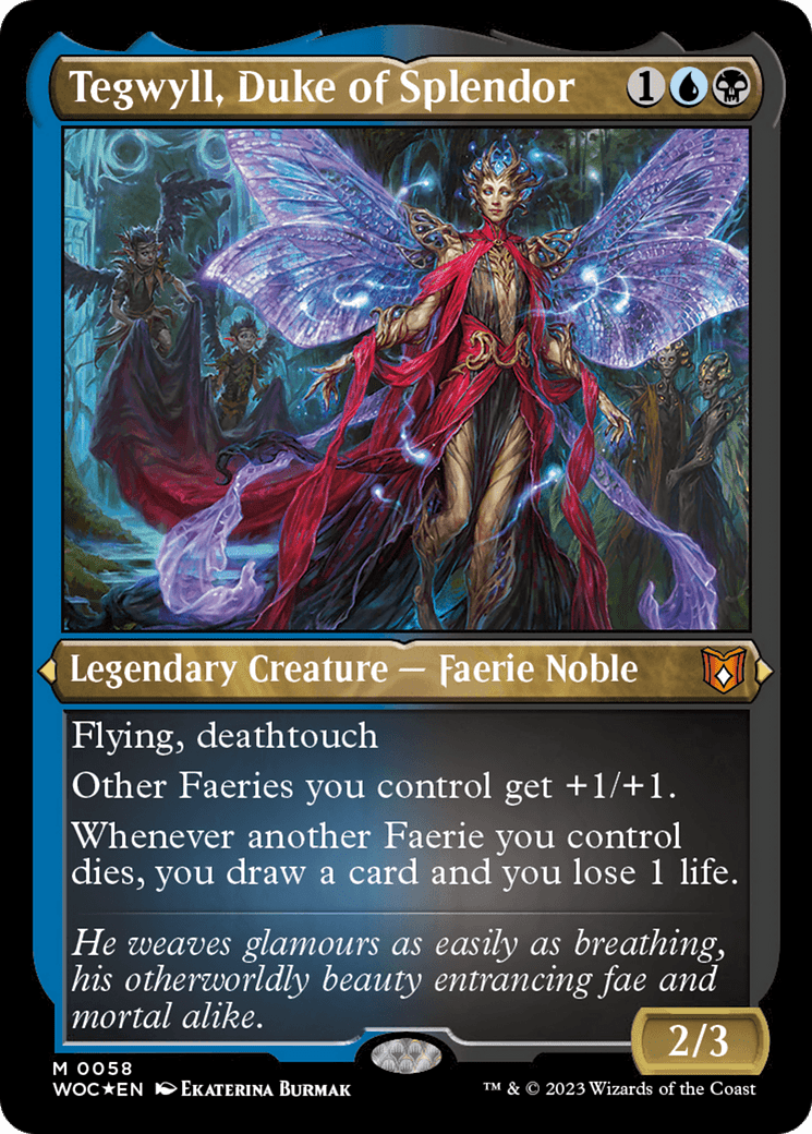 Tegwyll, Duke of Splendor (058) [Wilds of Eldraine Commander]  Foil