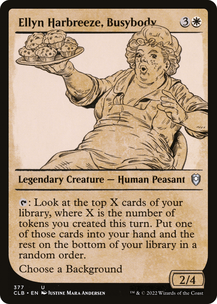 Ellyn Harbreeze, Busybody (Showcase) [Commander Legends: Battle for Baldur's Gate] Foil