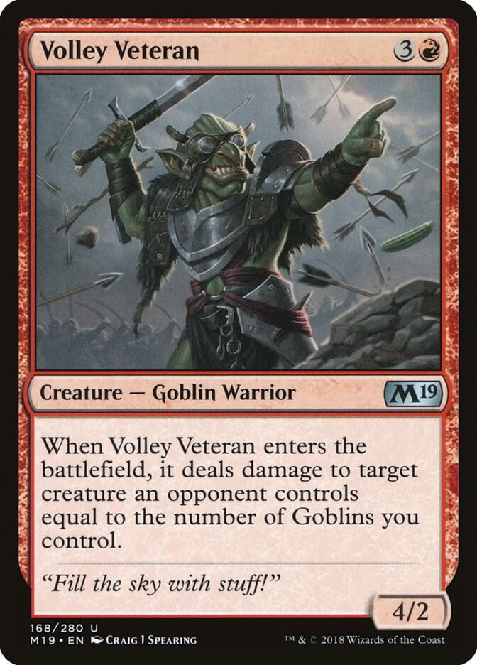 Volley Veteran 168/280 (Core Set 2019) 