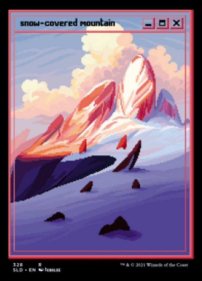 Snow-Covered Mountain (328) [Secret Lair Drop Series] Foil