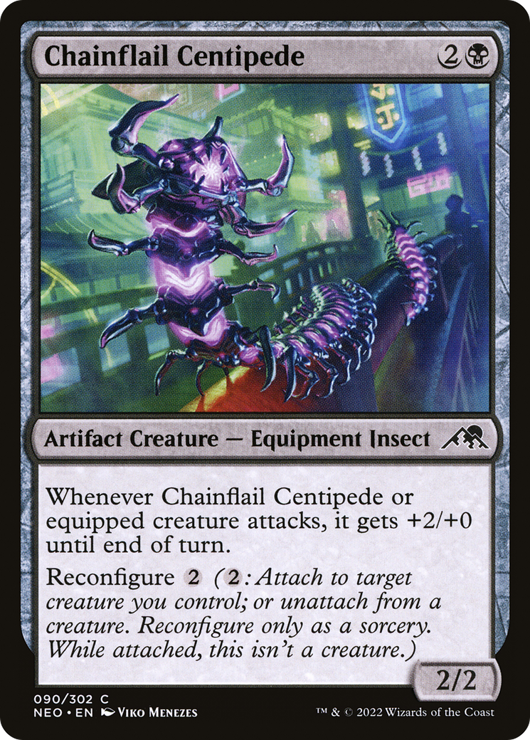 Chainflail Centipede [Kamigawa: Neon Dynasty] Foil