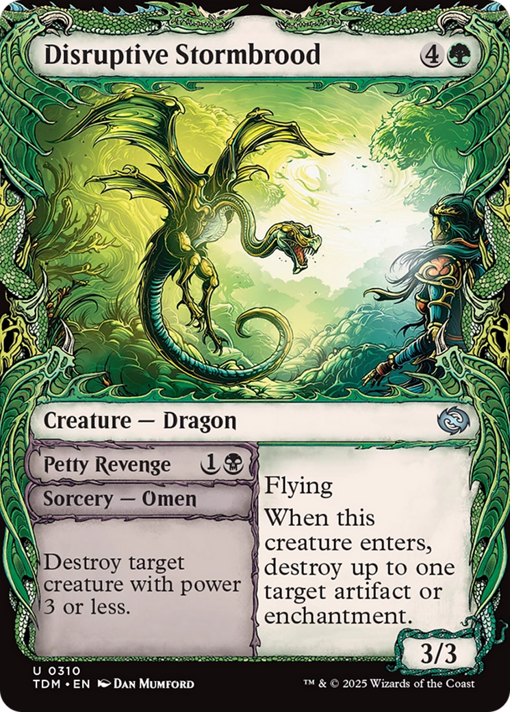 Disruptive Stormbrood (Showcase) (310) [Tarkir: Dragonstorm]  Foil