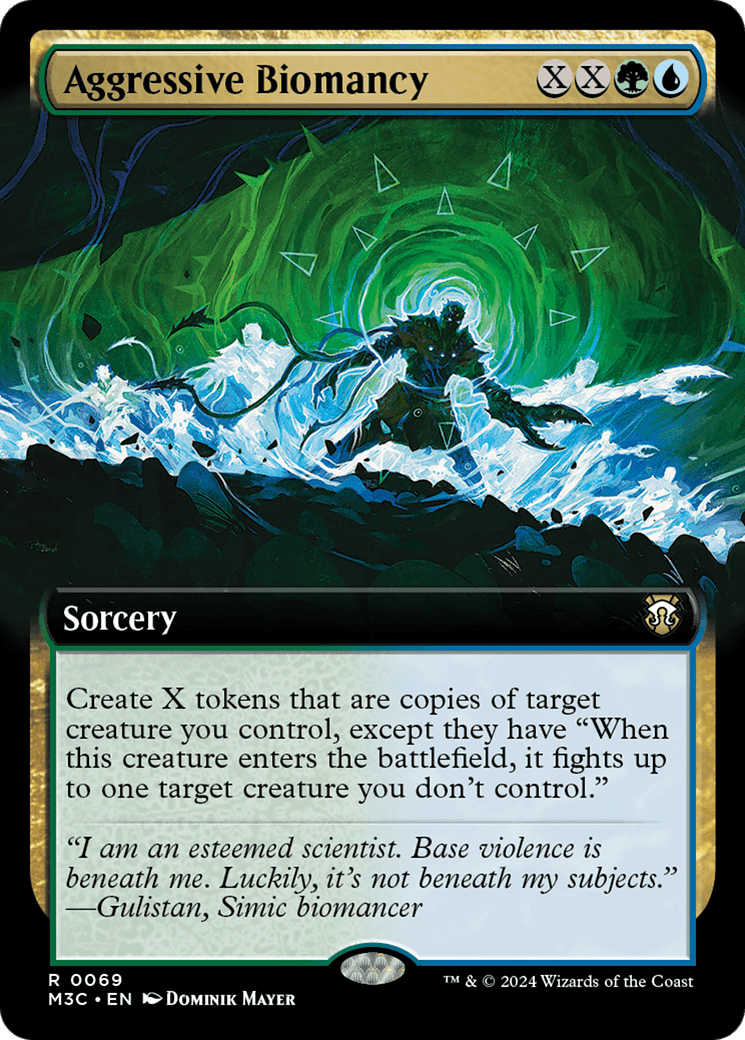 Aggressive Biomancy (Extended Art) [Modern Horizons 3 Commander] Foil