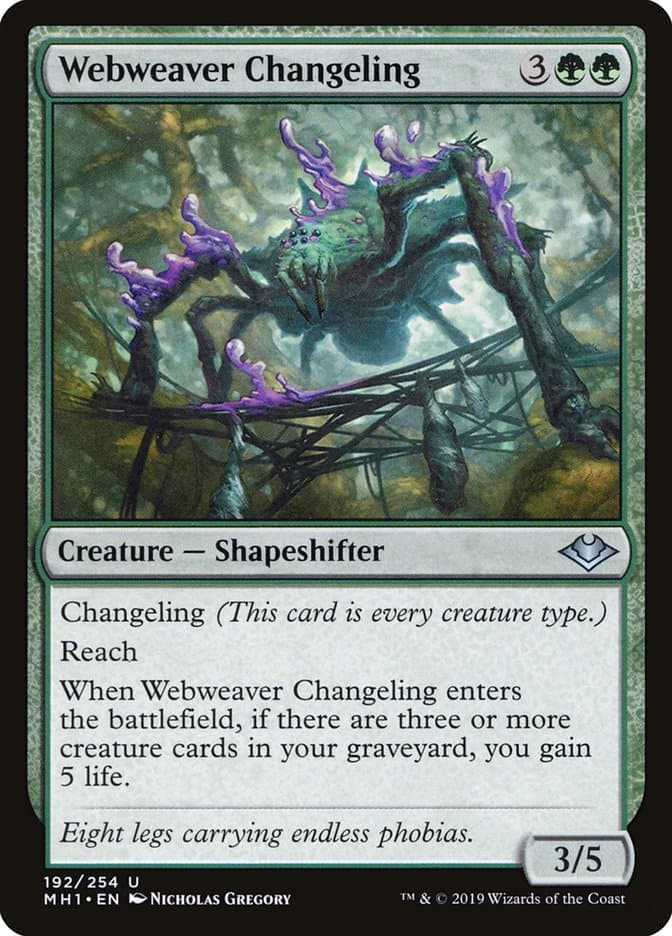 Webweaver Changeling [Modern Horizons] Foil
