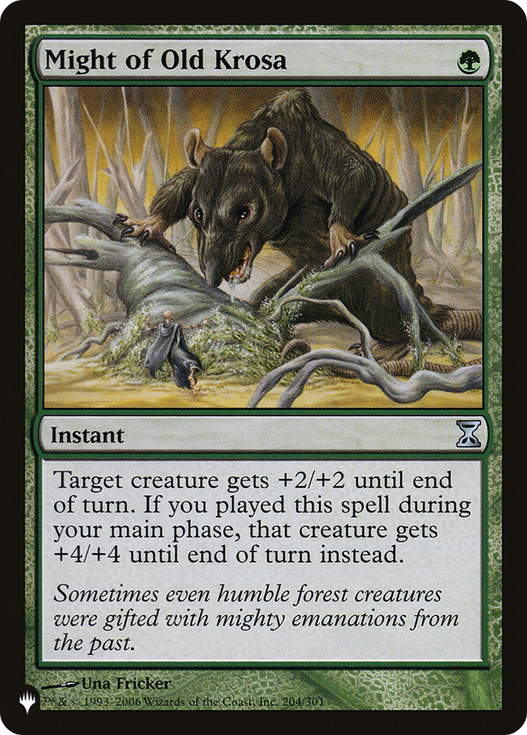 Might of Old Krosa |  (TSP-204) [The List]
