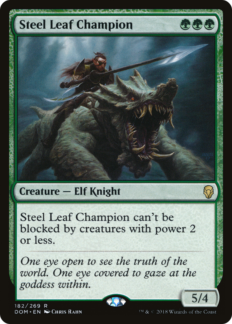 Steel Leaf Champion [Dominaria] Foil