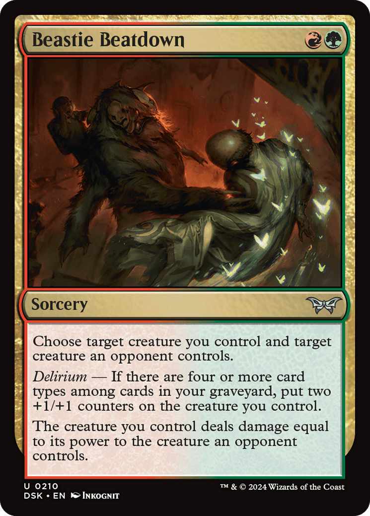 Beastie Beatdown [Duskmourn: House of Horror] Foil