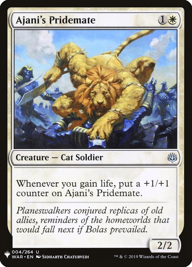 Ajani's Pridemate |  (WAR-4) [The List]