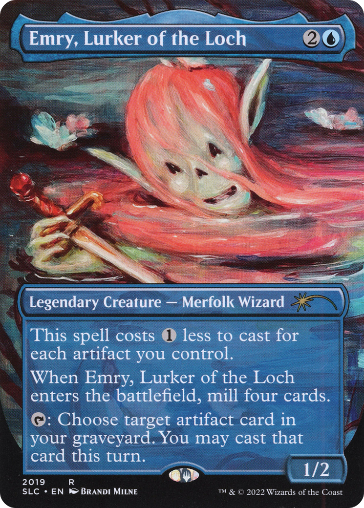Emry, Lurker of the Loch (Borderless) [Secret Lair 30th Anniversary Countdown Kit] Foil