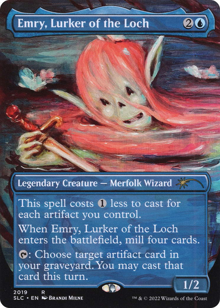 Emry, Lurker of the Loch (Borderless) [Secret Lair 30th Anniversary Countdown Kit] Foil