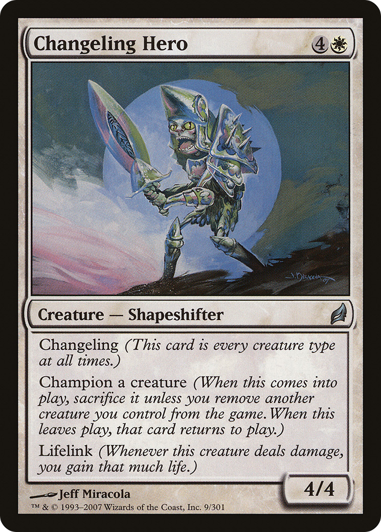 Changeling Hero [Lorwyn] Foil