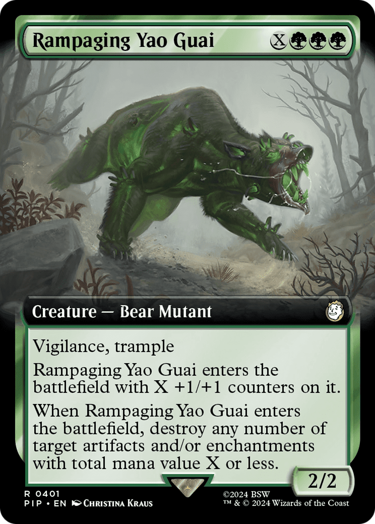 Rampaging Yao Guai (Extended Art) [Fallout] Foil