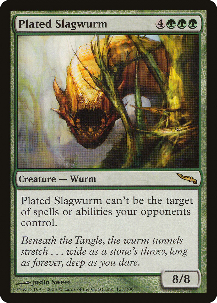 Plated Slagwurm [Mirrodin] Foil
