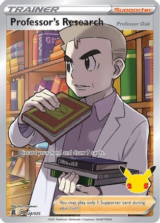 Professor's Research (Full Art) 024/25 - Celebrations Holofoil