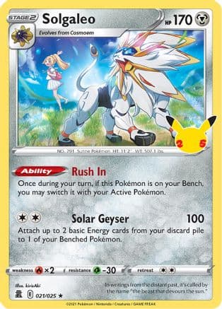 Solgaleo 021/25 - Celebrations Holofoil