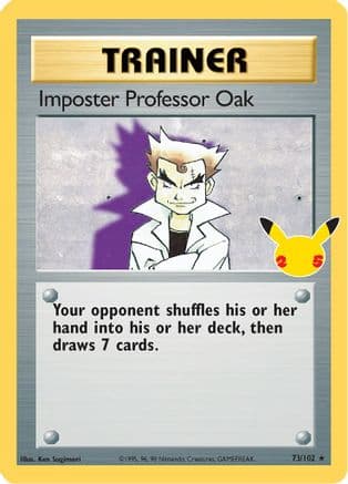 Imposter Professor Oak 073/25 - Celebrations Classic Collection Holofoil
