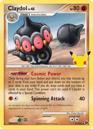 Claydol 015/25 - Celebrations Classic Collection Holofoil