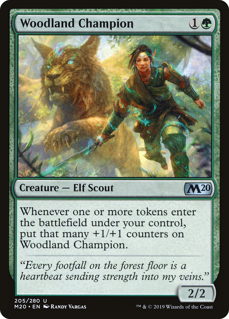 Woodland Champion [Core Set 2020] Foil