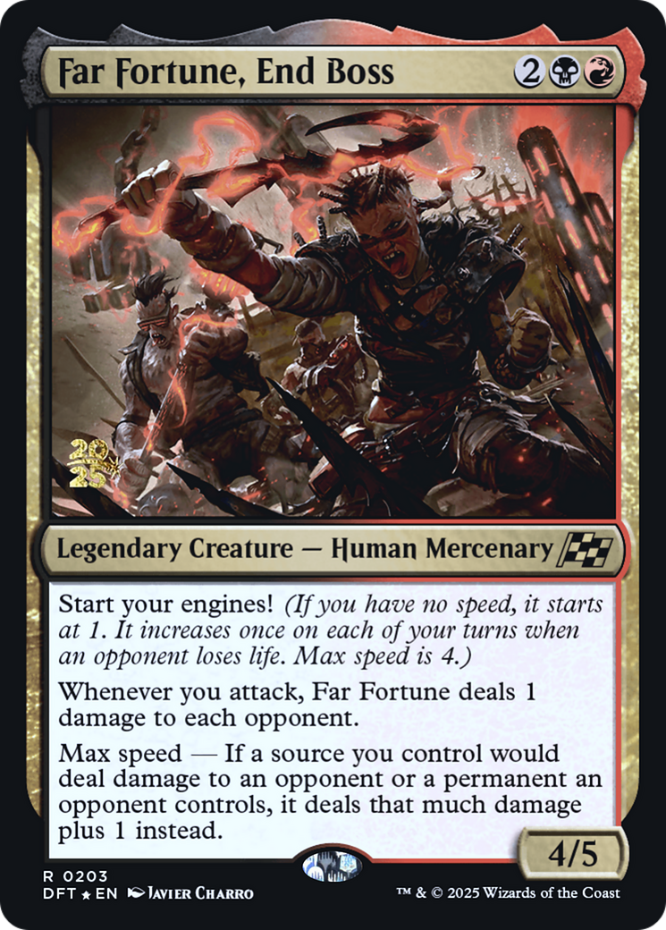 Far fortune, End Boss (-203) [Prerelease Cards]  Foil