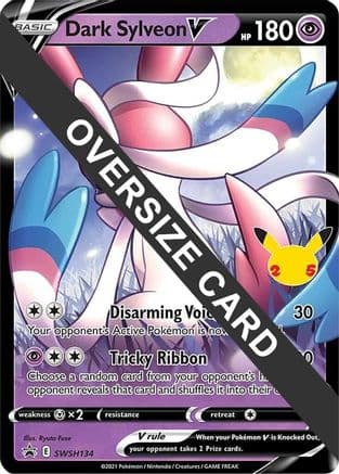 Dark Sylveon V SWSH134- Jumbo Cards Holofoil