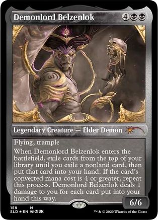 Demonlord Belzenlok (Foil Etched) (159) [Secret Lair Drop Series]  Foil