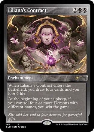 Liliana's Contract (161) (Foil Etched) (161) [Secret Lair Drop Series]  Foil