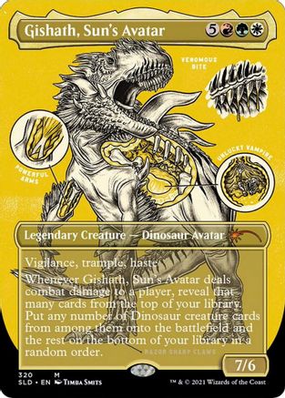 Gishath, Sun's Avatar (Foil Etched) (320) [Secret Lair Drop Series]  Foil