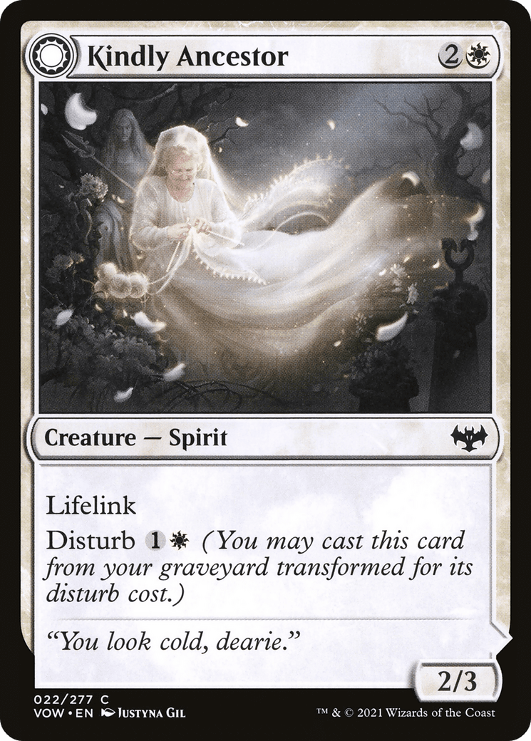 Kindly Ancestor // Ancestor's Embrace [Innistrad: Crimson Vow] Foil