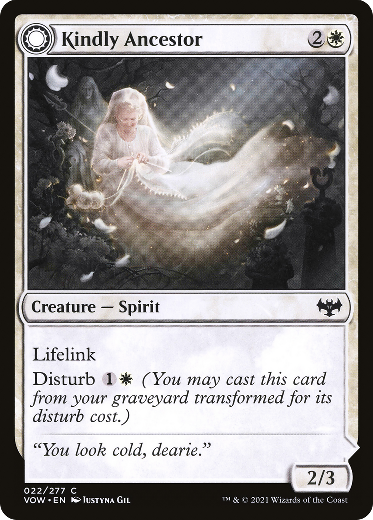 Kindly Ancestor // Ancestor's Embrace [Innistrad: Crimson Vow] Foil