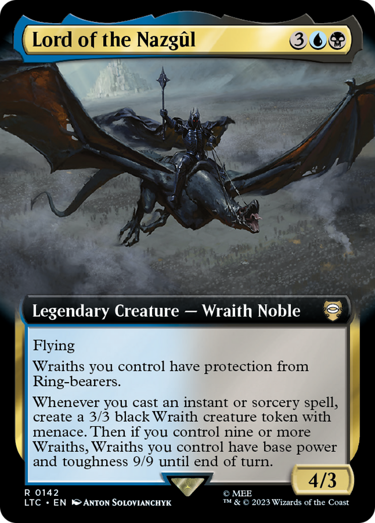 Lord of the Nazgûl (142) [Tales of Middle-earth Commander] : (Extended Art) Foil