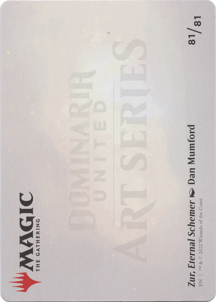 Zur, Eternal Schemer // Zur, Eternal Schemer (ADMU-081) - Dominaria United Art Series (Borderless)