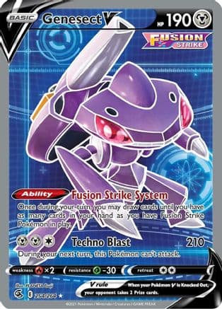 Genesect V (Full Art) 254/264 - SWSH08 Fusion Strike Holofoil