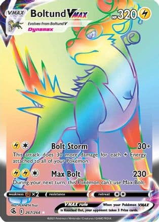 Boltund VMAX (Secret) 267/264 - SWSH08 Fusion Strike Holofoil