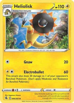 Heliolisk 099/264 - SWSH08 Fusion Strike Reverse Holofoil