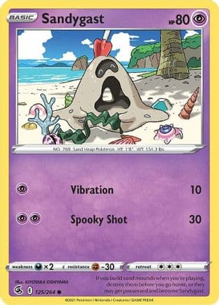Sandygast 125/264 - SWSH08 Fusion Strike